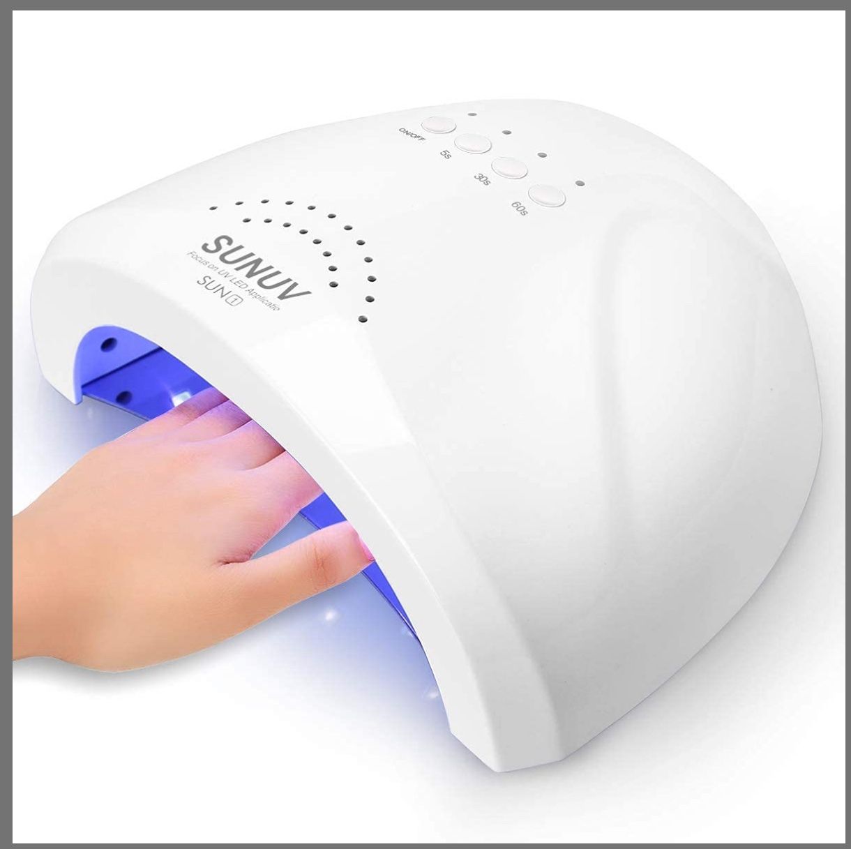 SUNUV UV LED Nail Lamp, Gel Light for Nail Polish UV Dryer with 3 Timers SUNone