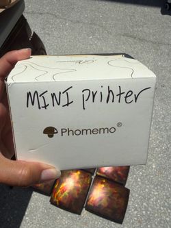 Mini printer, web cam