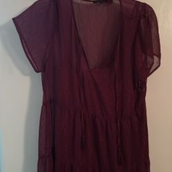 Maroon Dress XXL