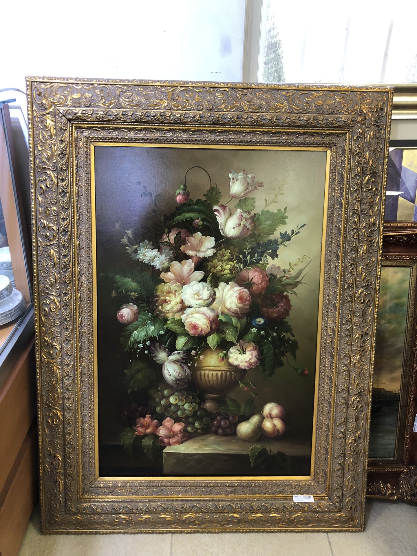 Canvas Painting Gold Frame