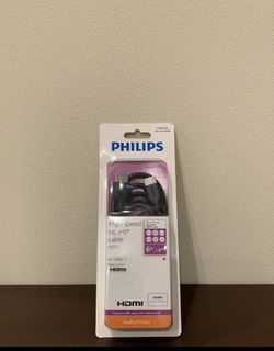 Philips High Speed HDMI 6Ft. Cable-NEW