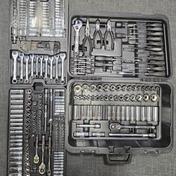 Professional 301 Piece Mechanic's Tool Box Set Kit Shop SAE and Metric Sockets