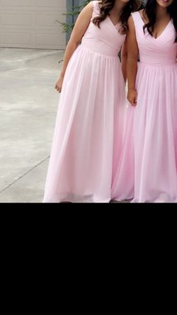 Pink bridesmaid dress