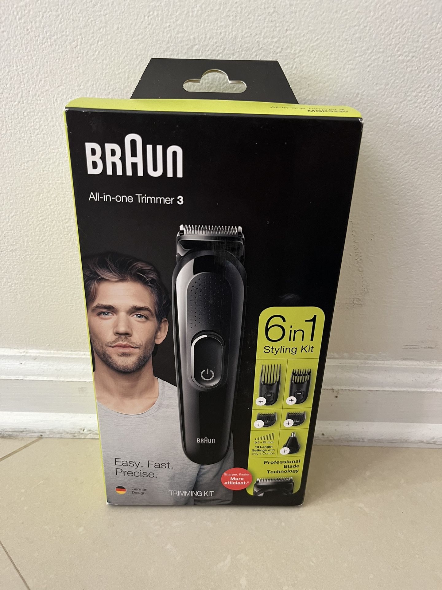 NEW Braun Trimmer Kit, Beard Trimmer Kit, 6 in 1 Hair Trimmer Kit !