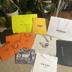 Authentic Paper Designer Bags Priced Separately 