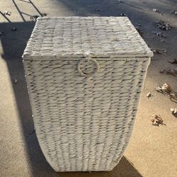 Vintage Wicker Laundry Basket 