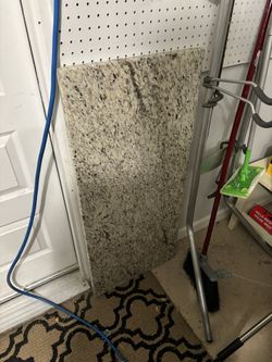 White Granite Slab Polished Routed Edges