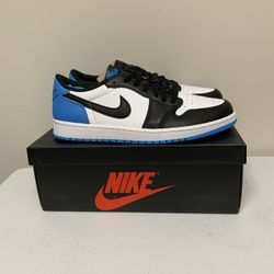 Jordan 1 Retro Low OG - Black Dark Powder Blue Women’s Size 12