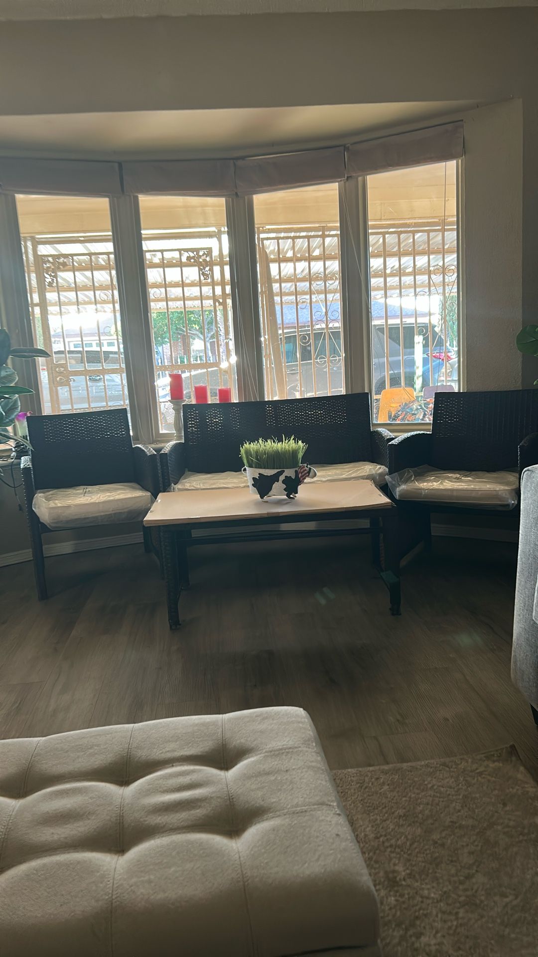 Patio Sets With Tinted Glass. NEW