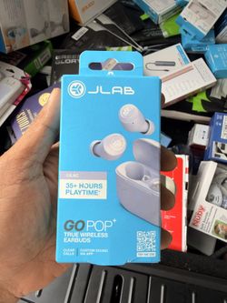 JLab Go Pop+ Wireless Bluetooth Running Earbuds, Open Box, Brand New