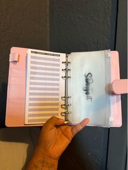 Pink savings book