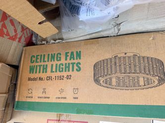 Ceiling Fan with Lights Model CFL-1152-02