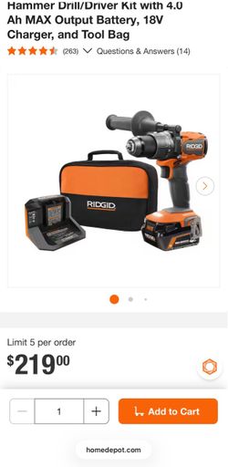 18v ridgid hammer drill