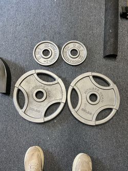 80 lbs Olympic weights plates