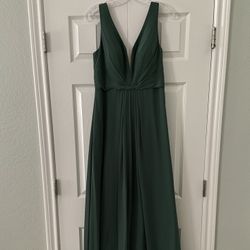 Green dress, size 10, floor length