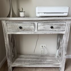 Gray wash Farmhouse Console Table 