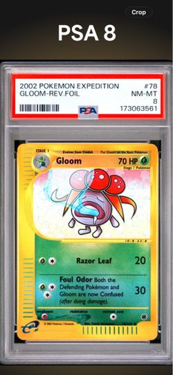 PSA 8 2002 Pokémon Expedition Gloom Reverse Foil #78