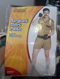 Men’s Cop Halloween Costume Size Small