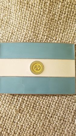 Argentina flag belt buckle