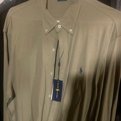 New Mesh Polo Button Shirt Xl 