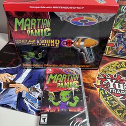Nintendo Switch Martian Panic Game And Gun Combo! New Sealed!
