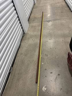 Copper pipe 1” OD  9’10”