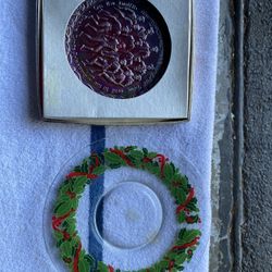 2 Christmas Plates