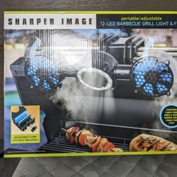 Sharper Image Led BBQ Light And Fan