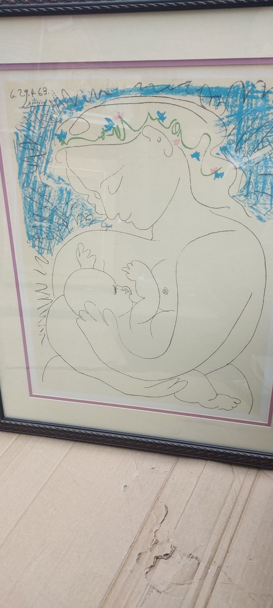 Picasso Lithograph Woman With Baby