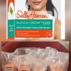 NEW- 15 SETS(2) SALLY HANSON BLEACH CREAM FOR FACE & BODY
Extra Strength Cream Hair Bleach.