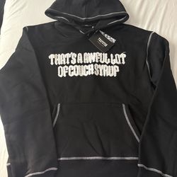 Alocs Black Hoodie Size Medium