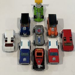 Vintage 1980’s Hot Wheels HiRakers Lot Of 9 Cars Loose