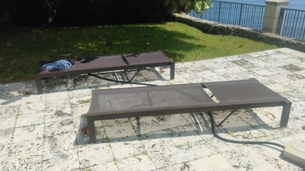 Lounge patio pool chairs chaises ALUMINUM