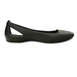 Women's Black Crocs Sienna Flat Size 6
