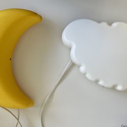 IKEA moon and cloud lights 