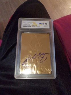 Kobe Bryant 1(contact info removed) player 23 karat gold rookie purple signature limited edition