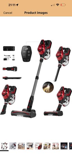 Brand New Unopened   Cordless Vacuum Cleaner, 30Kpa Home Stick Vacuum, Smart Display & 1.5L Dust Cup, 55mins Max Runtime, Rechargeable Lightweight Han