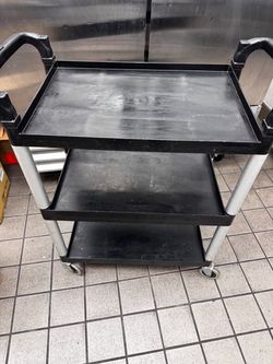 3-Shelf Utility Cart with Wheels