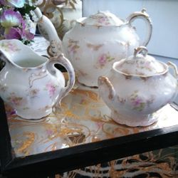Warwick Tea Coffee Set  Teapot Creamer Sugar Bowl