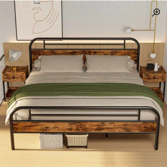 Brand new queen bed frame from wayfair