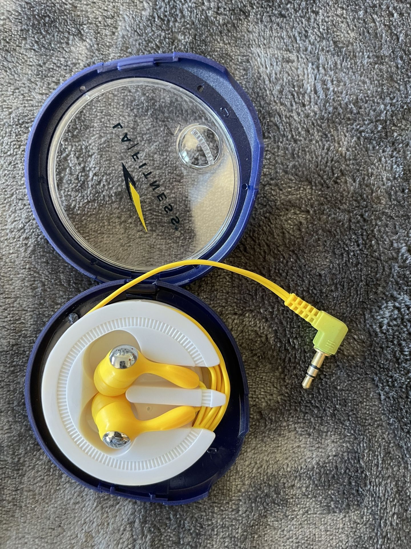 LA Fitness Yellow Earphone