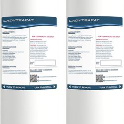 2 Pack Water Filter Replacement, Compatible with Elkay 51300C ezH20, EWF3000 and Halsey Taylor Bottle Filling Stations (No Chip - 2 Pack)