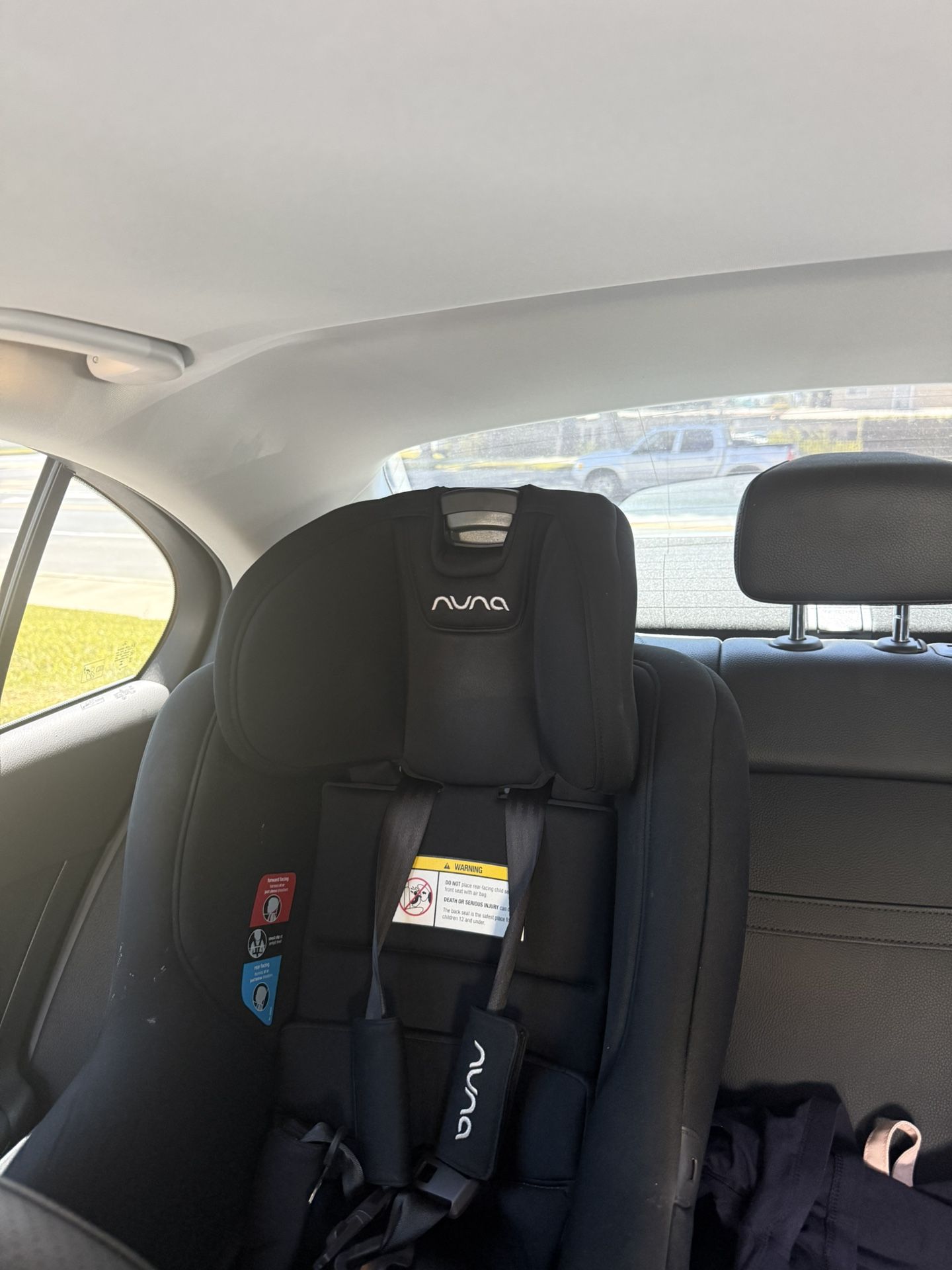 Nuna Black Caviar RAVA Flame Retardant Free Convertible Car Seat