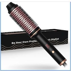 Thermal Brush-Blowout brushs,10 Temperatures LCD Display Upgrade to 400°F 1.5 in Heated Round-Brush Curling Iron Heated Ceramic Tourmaline Ionic Comb