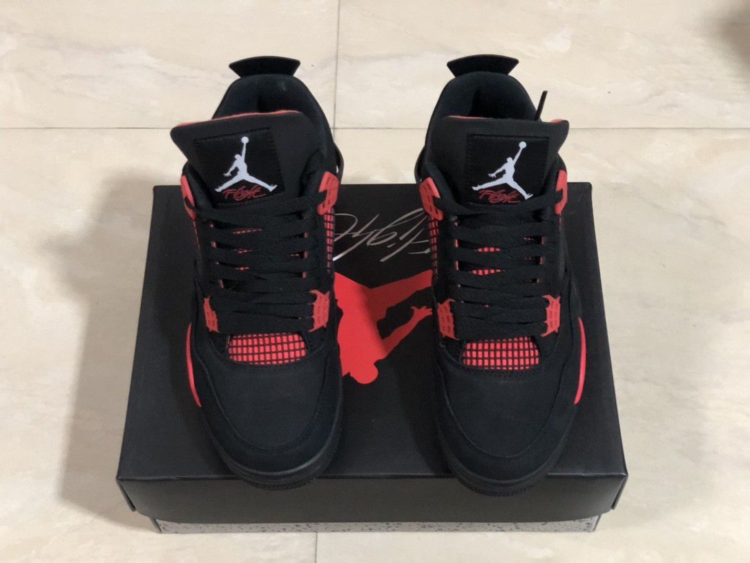 Nike Air Jordan 4 Red Thunder 9.5 10 10.5 New Supreme Box Jordan 1 11 Yeezy  for Sale in Hillsborough, CA - OfferUp