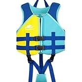 Toddler Swim Vest, Kids Float Jacket with Adjustable Straps Size M (4-6 y.o. 40-55 pounds)