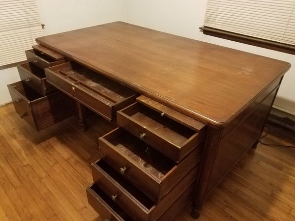 Old Heavy Antique Solid Wood Desk For Sale In West Haven Ct Offerup
