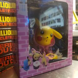 Pikachu Supreme Pink Hoodie Figurine Coming Soon Edition