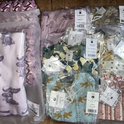 9 piece baby girl frills girly shower bundle gift Kate Quinn organic bamboo