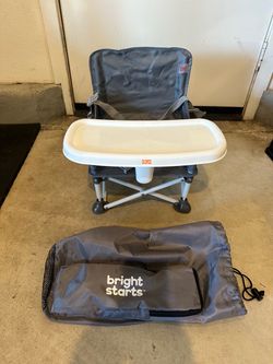 Bright Starts Portable Folding Baby Chair with Tray
